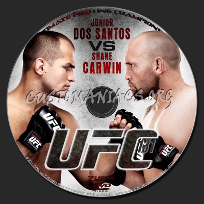 UFC 131 Dos Santos vs. Carwin dvd label