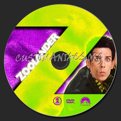 Zoolander dvd label