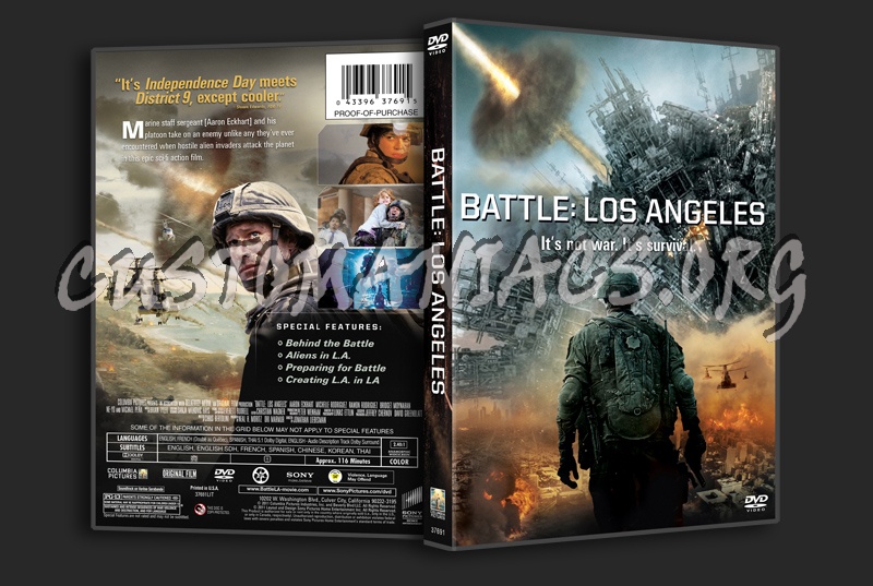 Battle: Los Angeles dvd cover