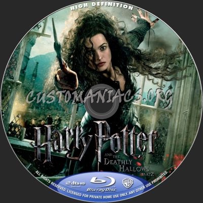 Harry Potter And The Deathly Hallows Part 2 blu-ray label