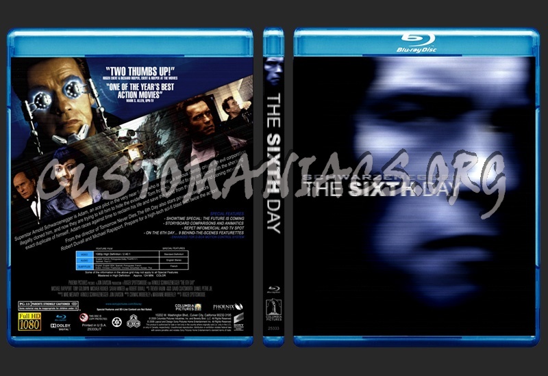 The 6th Day (The Sixth Day) blu-ray cover