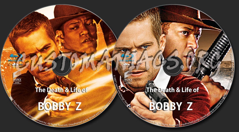 The Death & Life Of Bobby Z blu-ray label