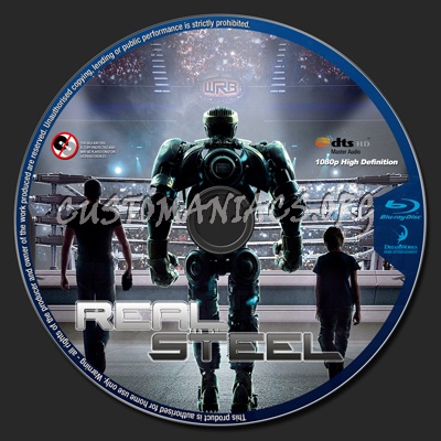 Real Steel blu-ray label