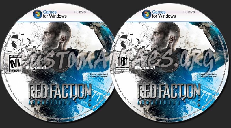 Games for Windows Red Faction Armageddon dvd label