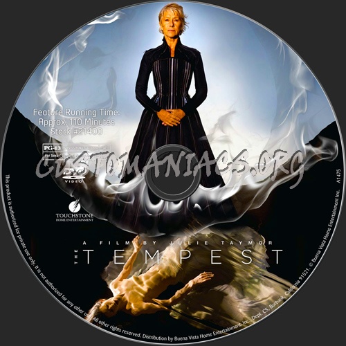 The Tempest dvd label