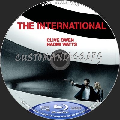 The International blu-ray label