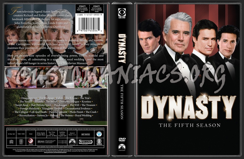 Dynasty - The Fifth Season dvd cover