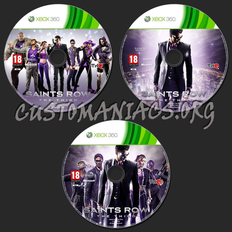 Saints Row The Third dvd label DVD Covers Labels by