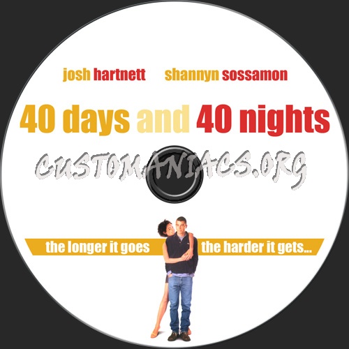 40 Days And 40 Nights dvd label