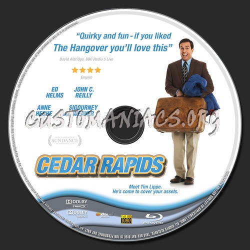 Cedar Rapids blu-ray label