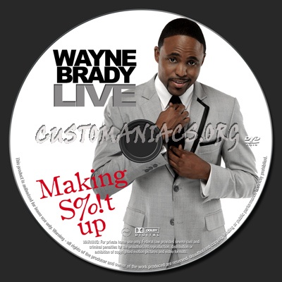 Wayne Brady Live Making S%!t Up dvd label