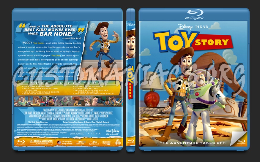 Toy Story blu-ray cover