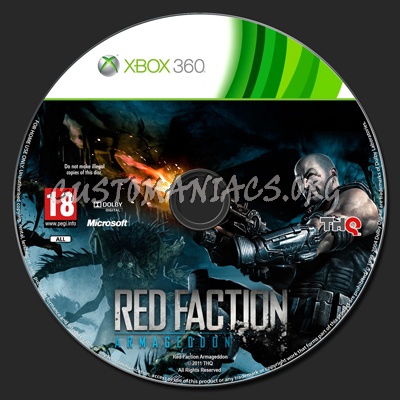 Red Faction Armageddon dvd label