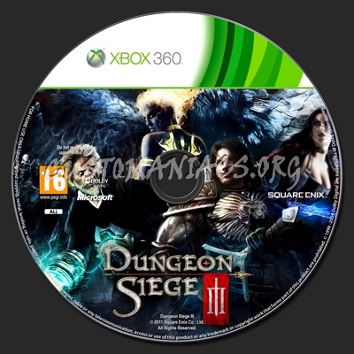 Dungeon Siege III dvd label