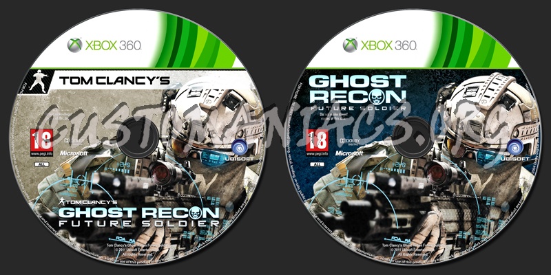 Tom Clancy's Ghost Recon Future Soldier dvd label