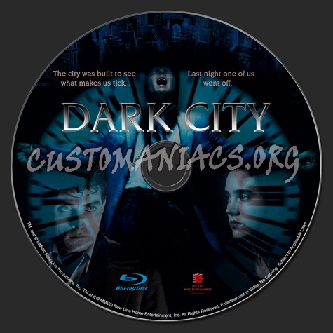 Dark City blu-ray label