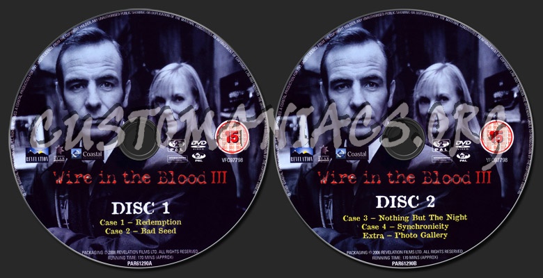 Wire in the Blood Series 3 dvd label