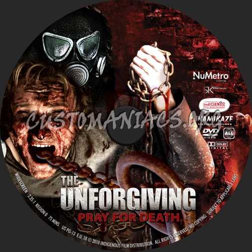 The Unforgiving dvd label