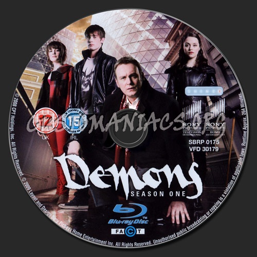 Demons Season One blu-ray label