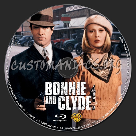 Bonnie and Clyde blu-ray label