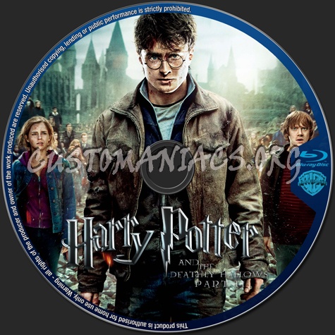 Harry Potter and the Deathly Hallows Part II blu-ray label