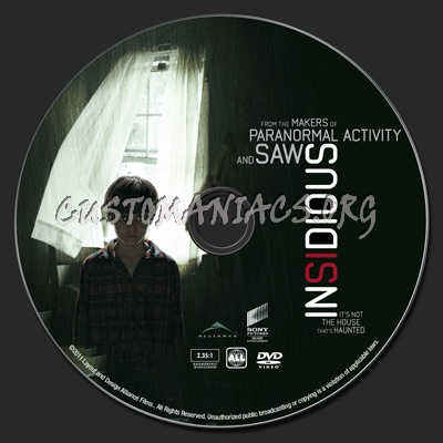 Insidious dvd label