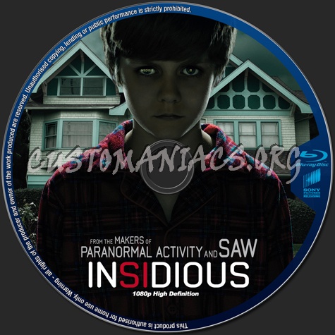 Insidious blu-ray label