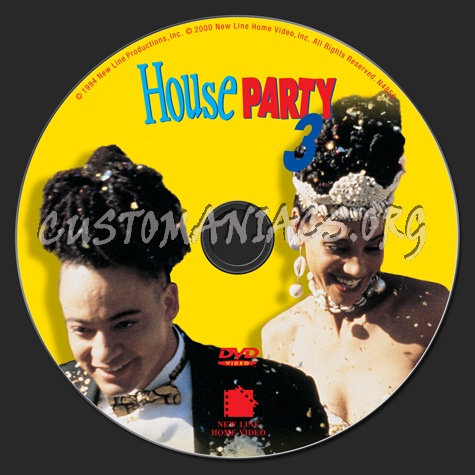 House Party 3 dvd label - DVD Covers & Labels by Customaniacs, id