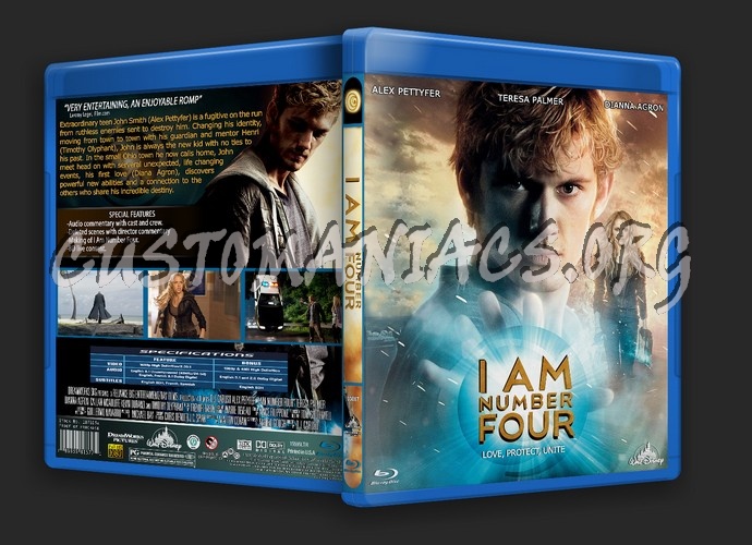 I Am Number Four blu-ray cover