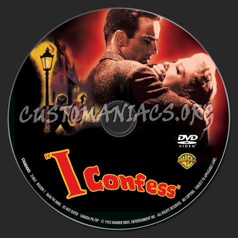 I Confess dvd label