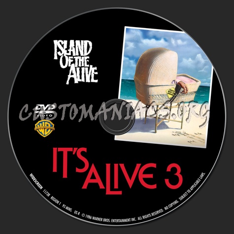 It's Alive 3 dvd label