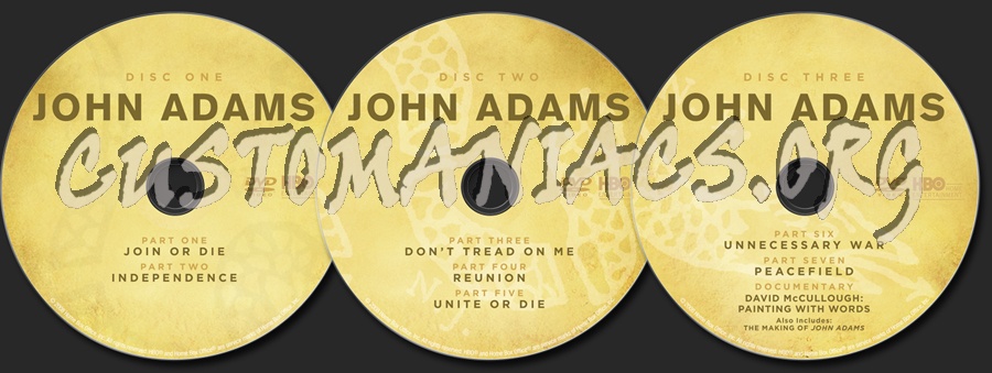 John Adams dvd label