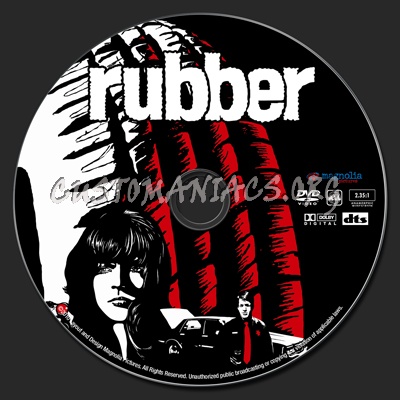 Rubber dvd label