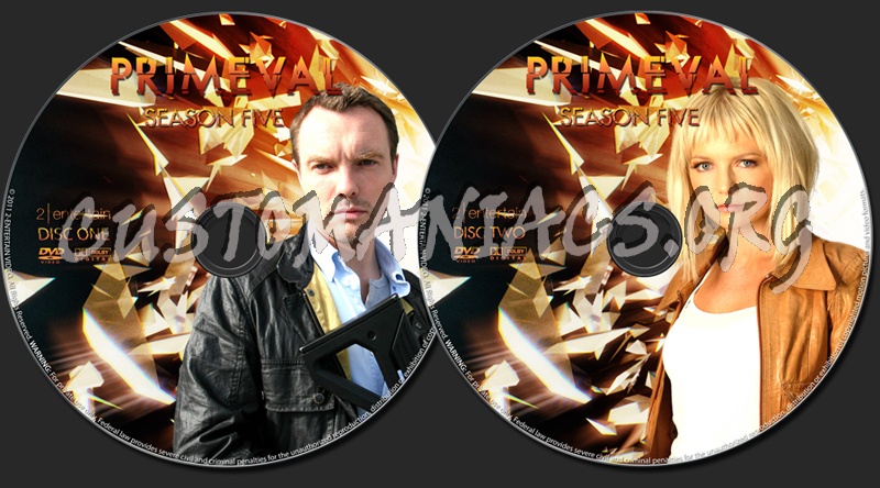 Primeval Season 5 dvd label