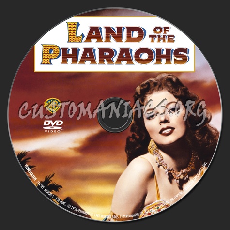 Land of the Pharaohs dvd label