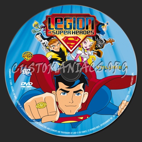 Legion of Super Heroes Volume 1 dvd label