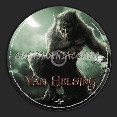 Van Helsing dvd label