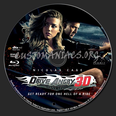 Drive Angry 3D blu-ray label