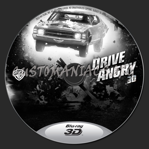 Drive Angry 3D blu-ray label