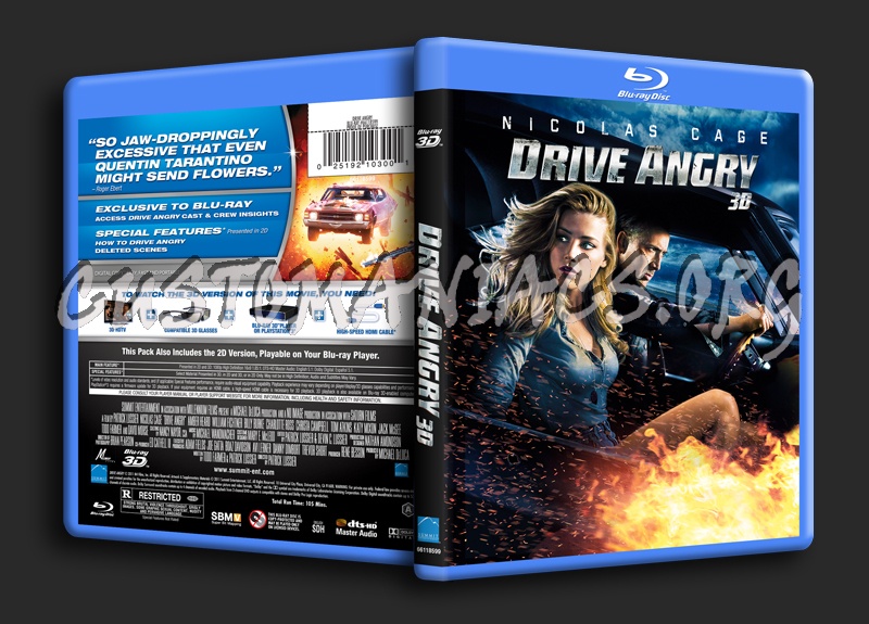 Drive Angry 3D blu-ray cover