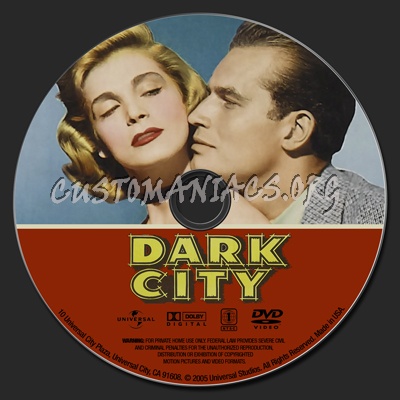 Dark City dvd label