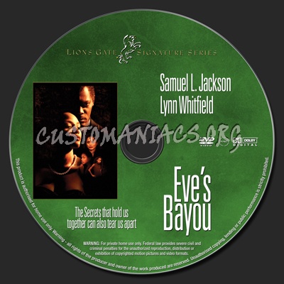 Eve's Bayou dvd label