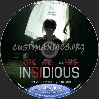 Insidious blu-ray label