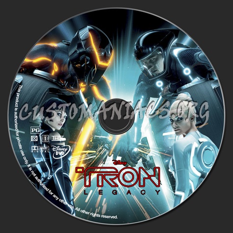 Tron Legacy dvd label