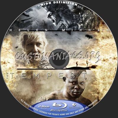 The Tempest blu-ray label