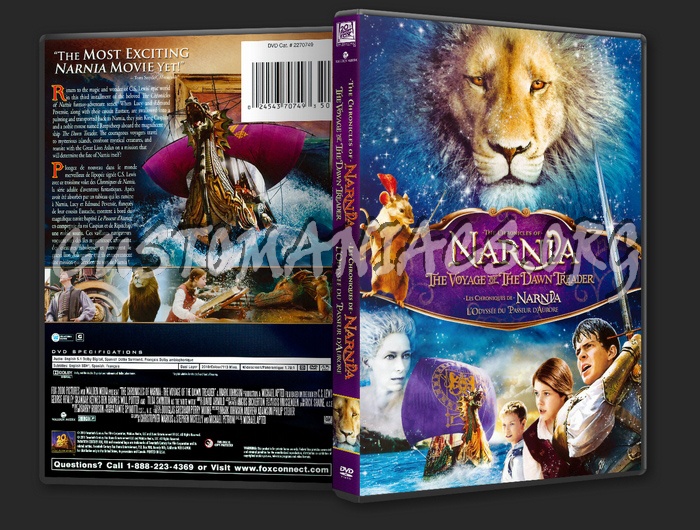 Narnia: Voyage of the Dawn Treader dvd cover