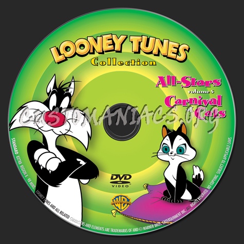 Looney Tunes Collection All Stars Volume 5 Carnival of Cats dvd label