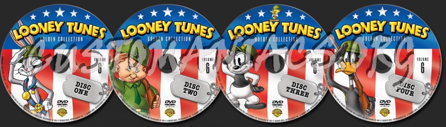 Looney Tunes Golden Collection Volume 6 dvd label