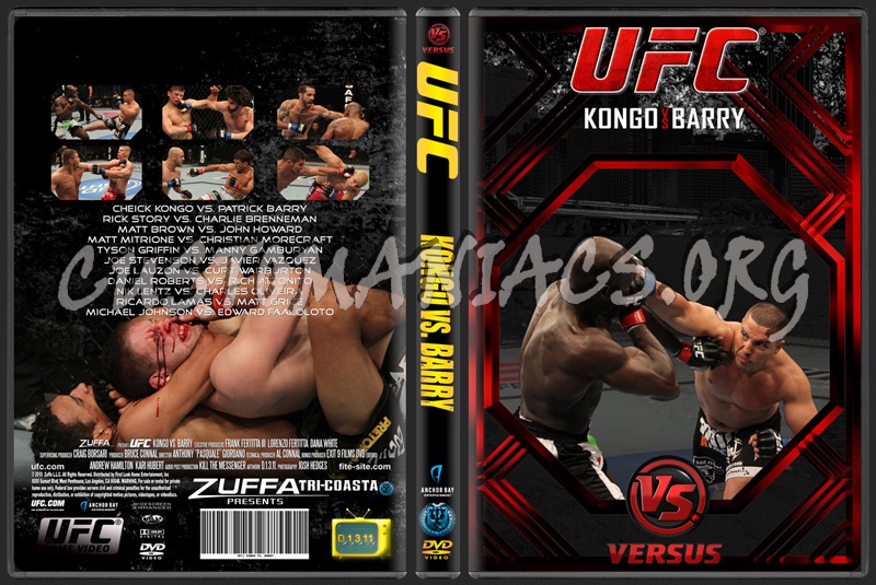 UFC on Versus 4 Kongo vs. Barry dvd cover