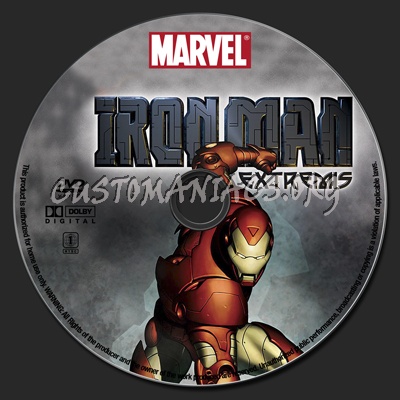 Iron Man Extremis dvd label